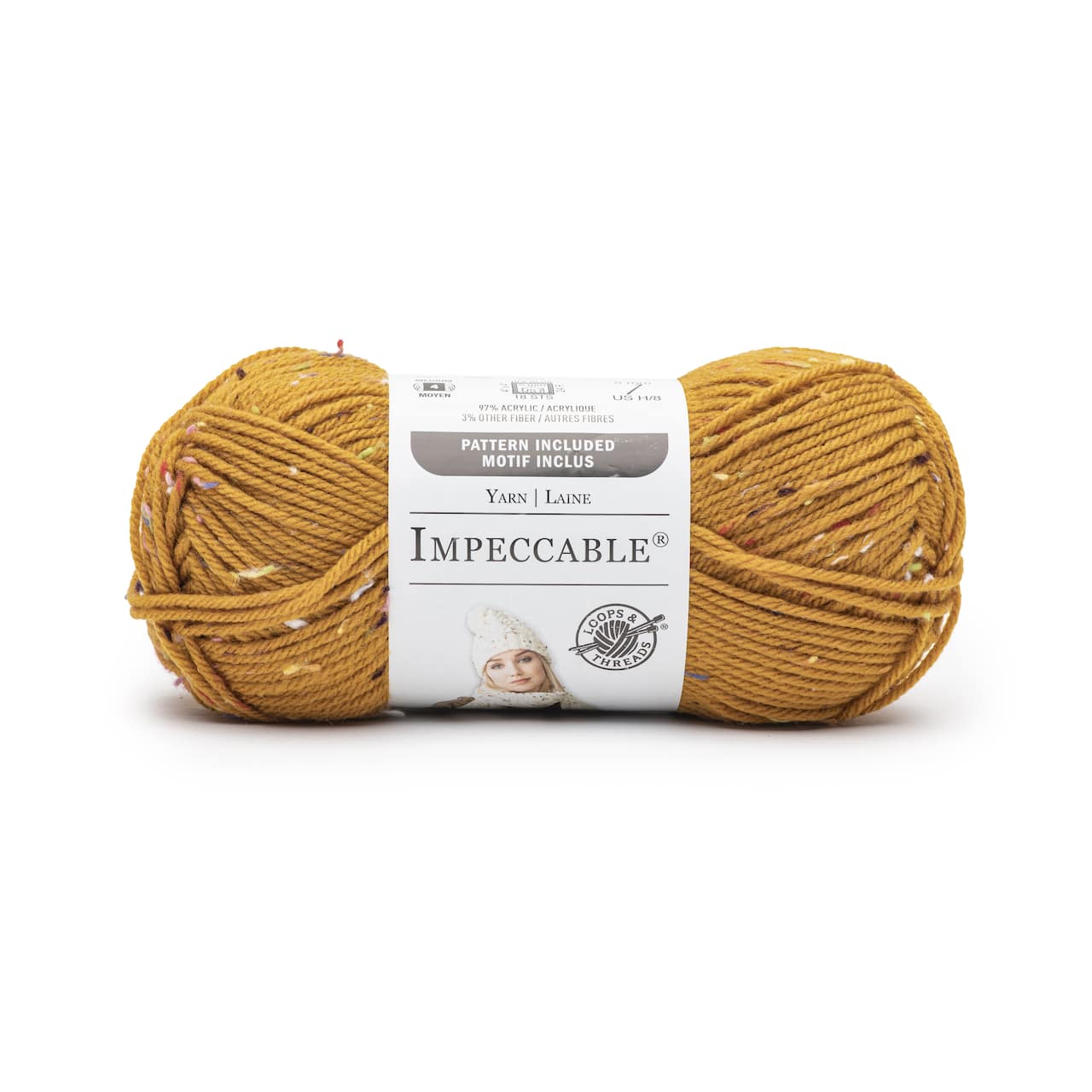 18 Pack: Impeccable&#x2122; Tweed Yarn by Loops &#x26; Threads&#xAE;